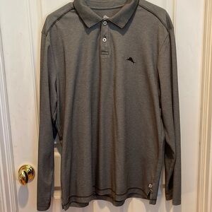 Tommy Bahama long sleeve shirt black white